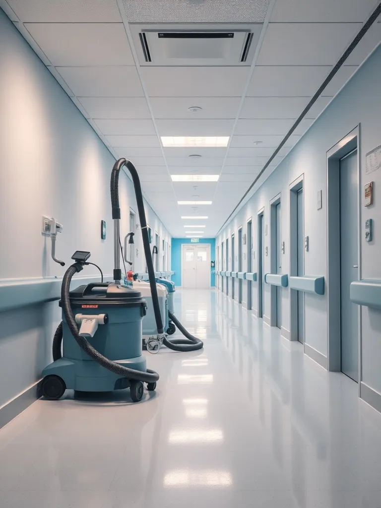 Professional cleaning equipment for medical centers, industr